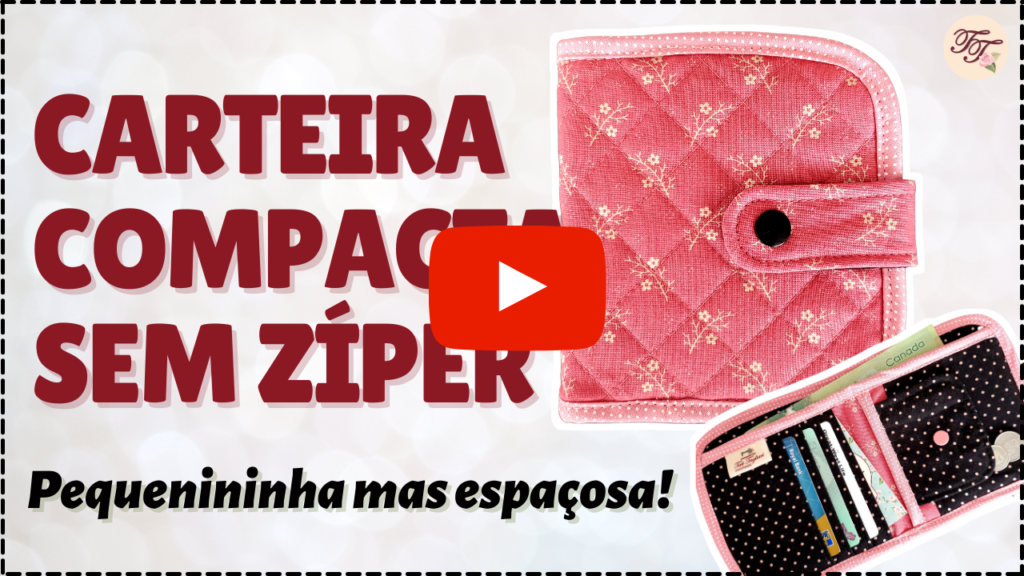 carteira compacta sem zíper